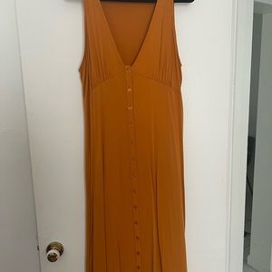 Button down midi summer dress